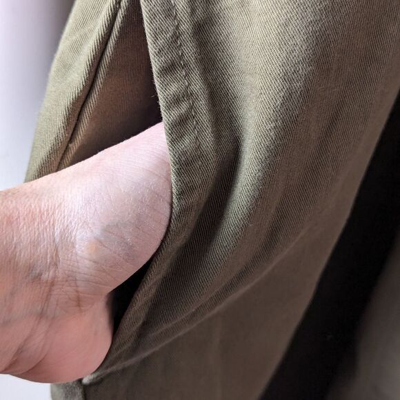 Madewell Utility Button Front Shirtdress | Loden Green | Fall Layering S NWT - Picture 10 of 15